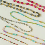 Gray Moonstone Beads Necklace - floysun