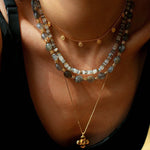 Gray Moonstone Beads Necklace - floysun