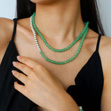 Green Eastern Jade Bead Bracelet - floysun
