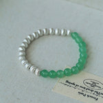 Green Eastern Jade Bead Bracelet - floysun