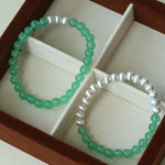 Green Eastern Jade Bead Bracelet - floysun