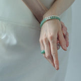 Green Eastern Jade Bead Bracelet - floysun