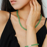 Green Eastern Jade Bead Bracelet - floysun