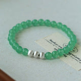 Green Eastern Jade Bead Bracelet - floysun