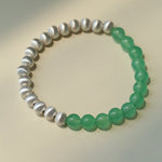 Green Eastern Jade Bead Bracelet - floysun