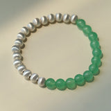 Green Eastern Jade Bead Bracelet - floysun