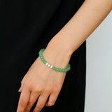 Green Eastern Jade Bead Bracelet - floysun