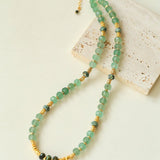 Green Strawberry Quartz Beaded Necklace - floysun
