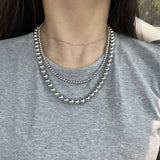 Grey Pearl Ingot Clasp Necklace - floysun