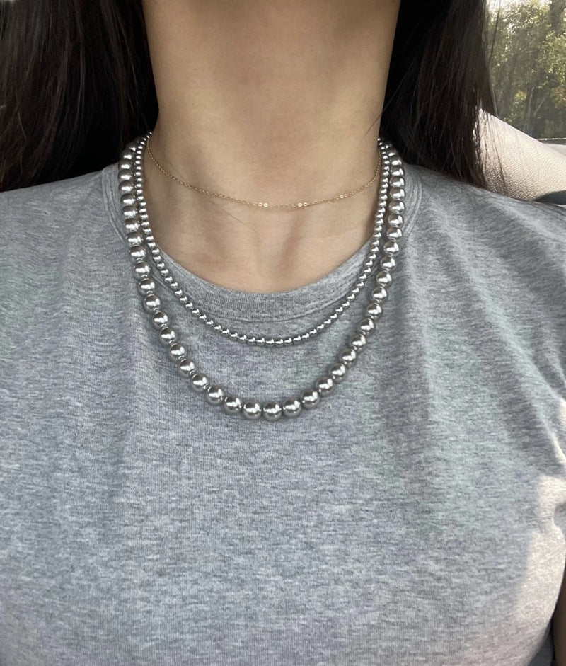 Grey Pearl Ingot Clasp Necklace - floysun