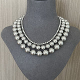 Grey Pearl Ingot Clasp Necklace - floysun