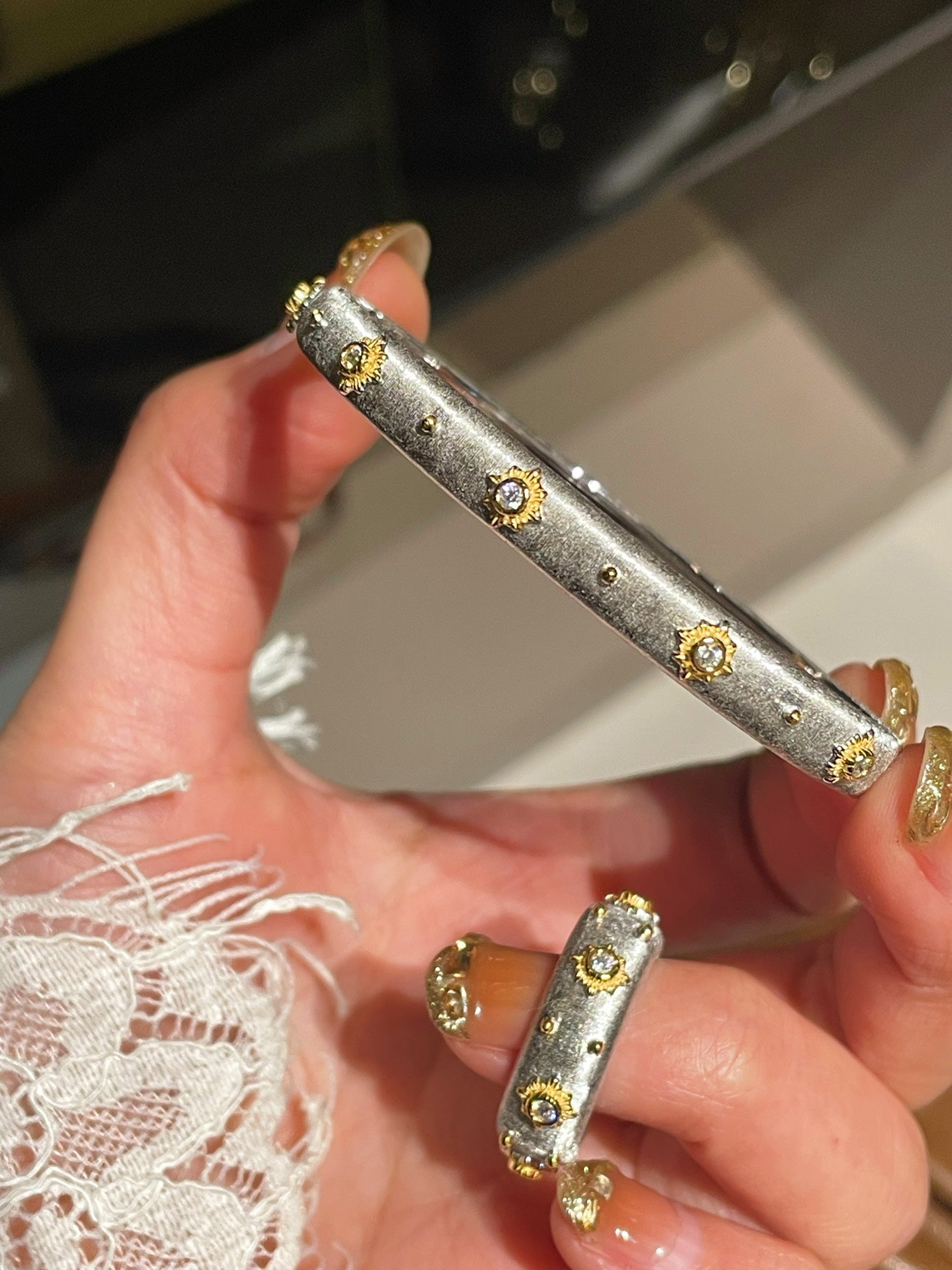 Handcrafted Brushed Classic Buccellati Bangle Silver - floysun