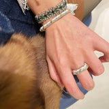 Handcrafted Brushed Classic Buccellati Bangle Silver - floysun