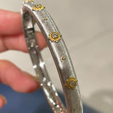 Handcrafted Brushed Classic Buccellati Bangle Silver - floysun