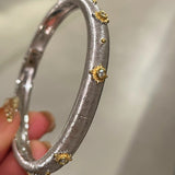 Handcrafted Brushed Classic Buccellati Bangle Silver - floysun