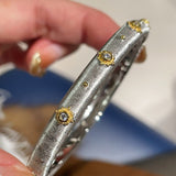 Handcrafted Brushed Classic Buccellati Bangle Silver - floysun