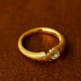 Handcrafted Brushed Hexagram Ring Buccellati - Inspired Elegance - floysun