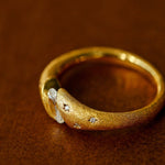 Handcrafted Brushed Hexagram Ring Buccellati - Inspired Elegance - floysun