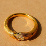 Handcrafted Brushed Hexagram Ring Buccellati - Inspired Elegance - floysun
