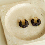 Handcrafted Twisted Leather Hoop Earrings - floysun