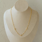 Handwoven Pearl Flower Chain Necklace Type G