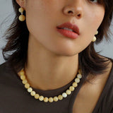 Harmonious Gemstone Necklaces Onyx Beaded 10mm Necklaces - floysun