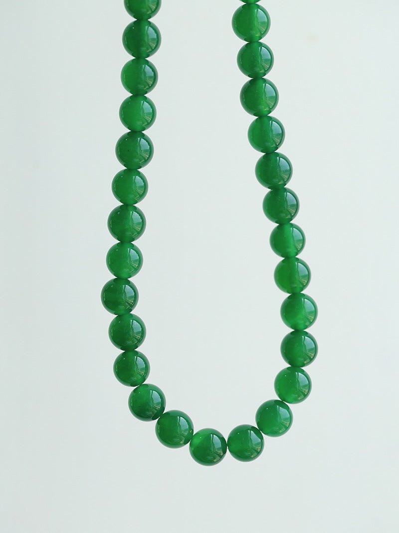 Harmonious Gemstone Necklaces Onyx Beaded 10mm Necklaces - floysun
