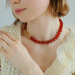Harmonious Gemstone Necklaces Onyx Beaded 10mm Necklaces - floysun