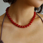 Harmonious Gemstone Necklaces Onyx Beaded 10mm Necklaces - floysun