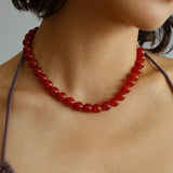 Harmonious Gemstone Necklaces Onyx Beaded 10mm Necklaces - floysun