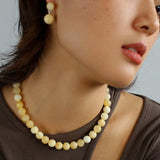 Harmonious Gemstone Necklaces Onyx Beaded 10mm Necklaces - floysun