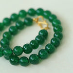 Harmonious Gemstone Necklaces Onyx Beaded 10mm Necklaces - floysun