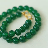 Harmonious Gemstone Necklaces Onyx Beaded 10mm Necklaces - floysun