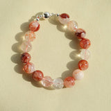 Harmony Red Agate & Red Resin Blossom Convertible Necklace - floysun