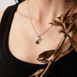 Harvest Wheat Four - Leaf Tiger Eye Pendant Necklace - floysun