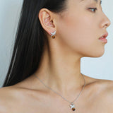 Harvest Wheat Four - Leaf Tiger Eye Pendant Necklace - floysun