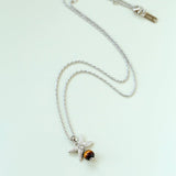 Harvest Wheat Four - Leaf Tiger Eye Pendant Necklace - floysun