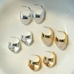 Hilltop Earrings – Gold White Jade - floysun