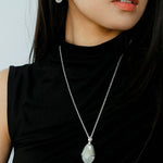 Hilltop Earrings – Silver White Jade - floysun