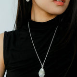 Hilltop Earrings – Silver White Jade - floysun