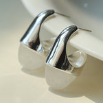 Hilltop Earrings – Silver White Jade - floysun