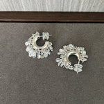 Icy Sparkle Tassel C - Hoop Earrings - floysun