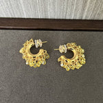 Icy Sparkle Tassel C - Hoop Earrings - floysun