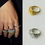 Icy Sparkle Tassel Ring - floysun