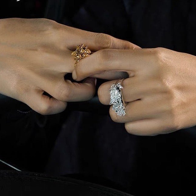 Icy Sparkle Tassel Ring - floysun