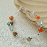 Irregular Colored Crystal Quartz Beaded Bracelet - floysun