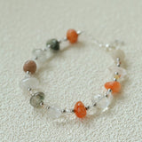 Irregular Colored Crystal Quartz Beaded Bracelet - floysun