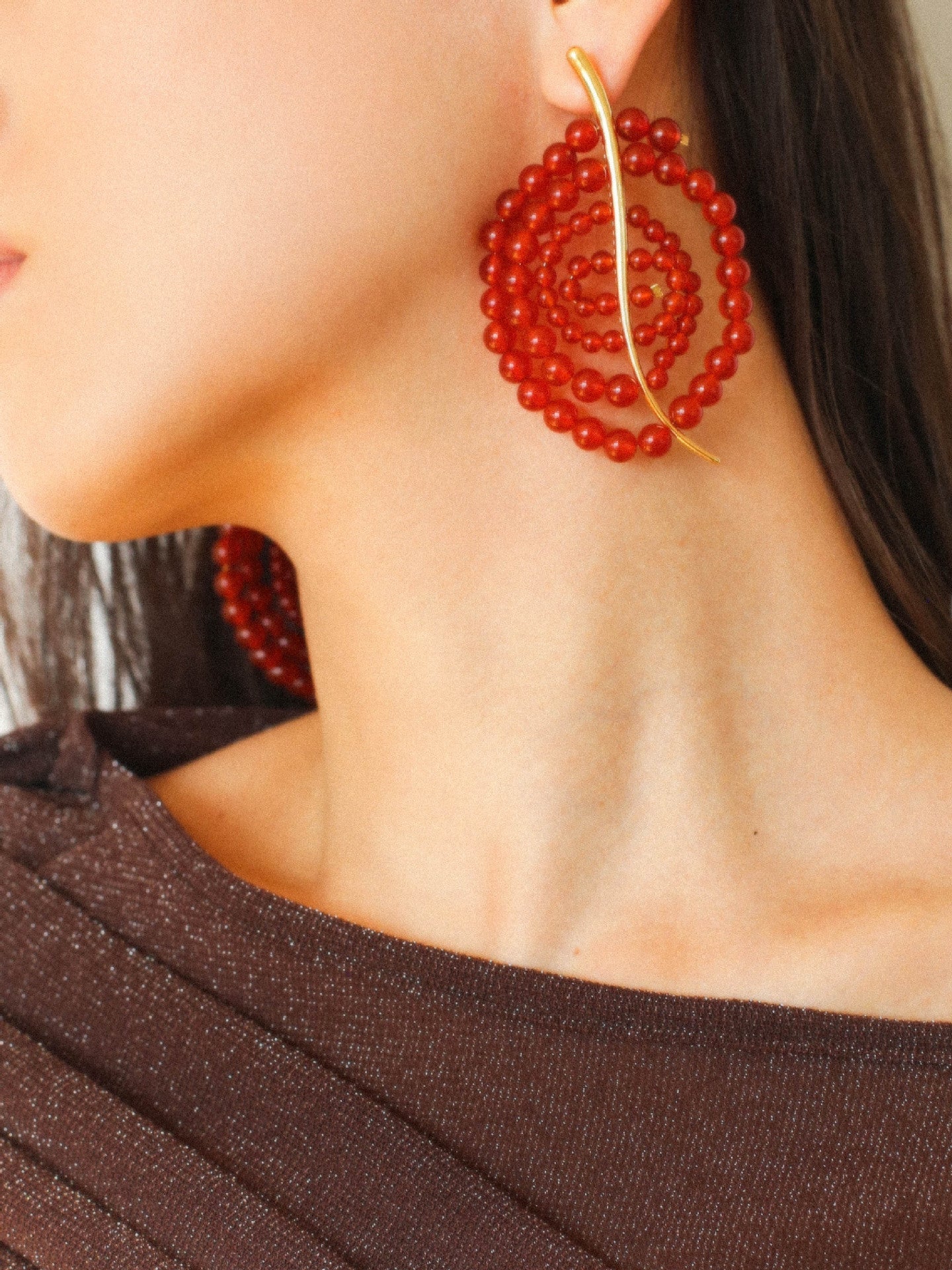 Island Escape Woven Statement Earrings - Single - floysun