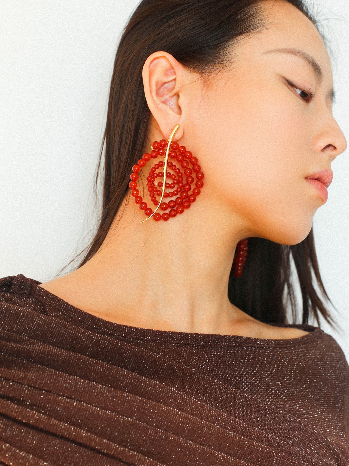 Island Escape Woven Statement Earrings - Single - floysun