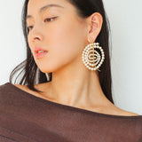Island Escape Woven Statement Earrings - Single - floysun
